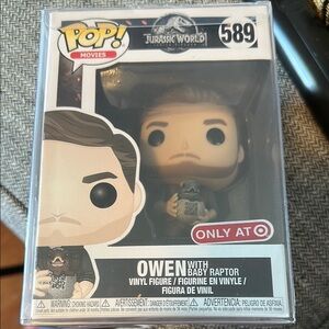 Funko Pop Owen with Baby Raptor Vinyl Figure